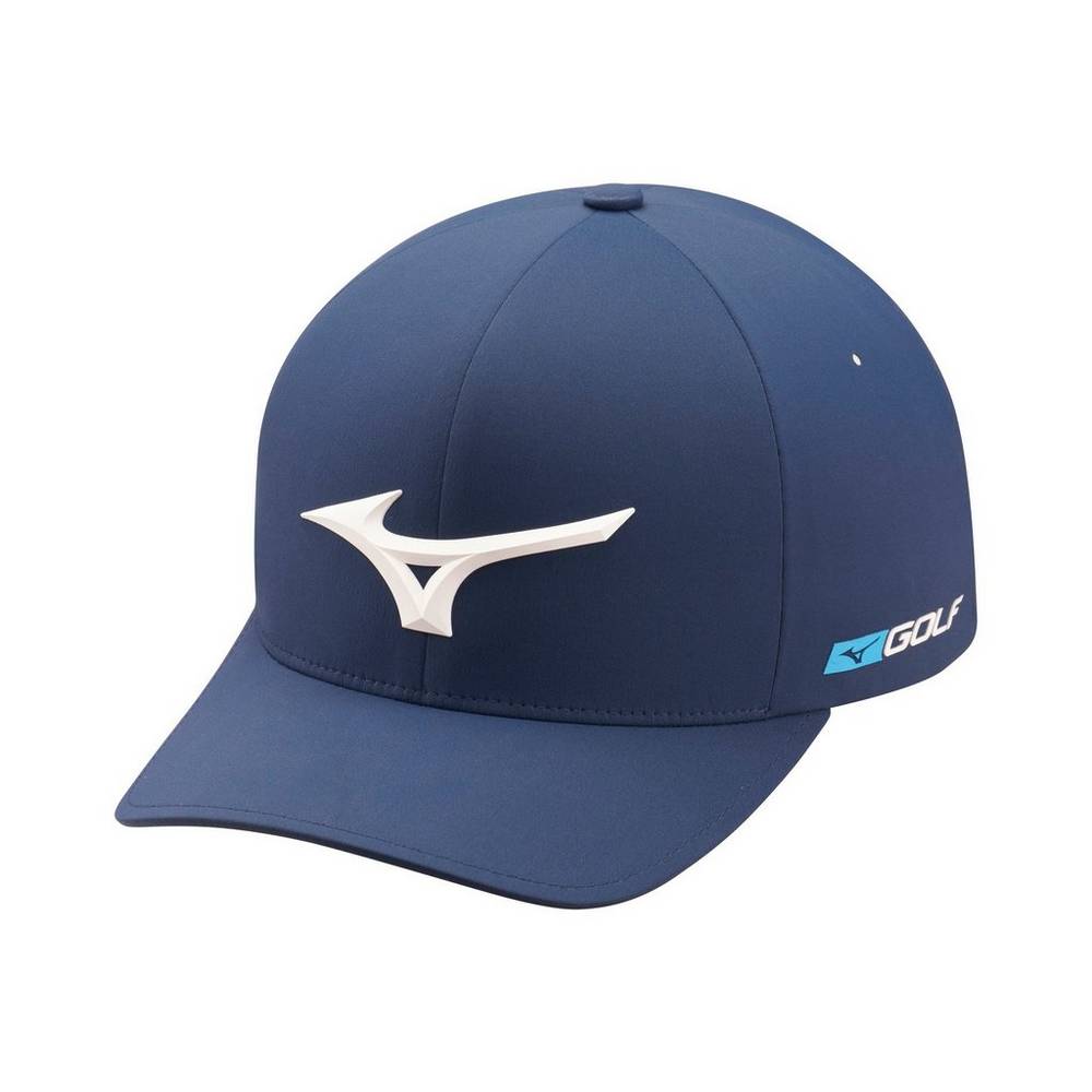 Chapéu Mizuno Tour Delta Fitted - Homem - Azul Marinho - SBWGX5893